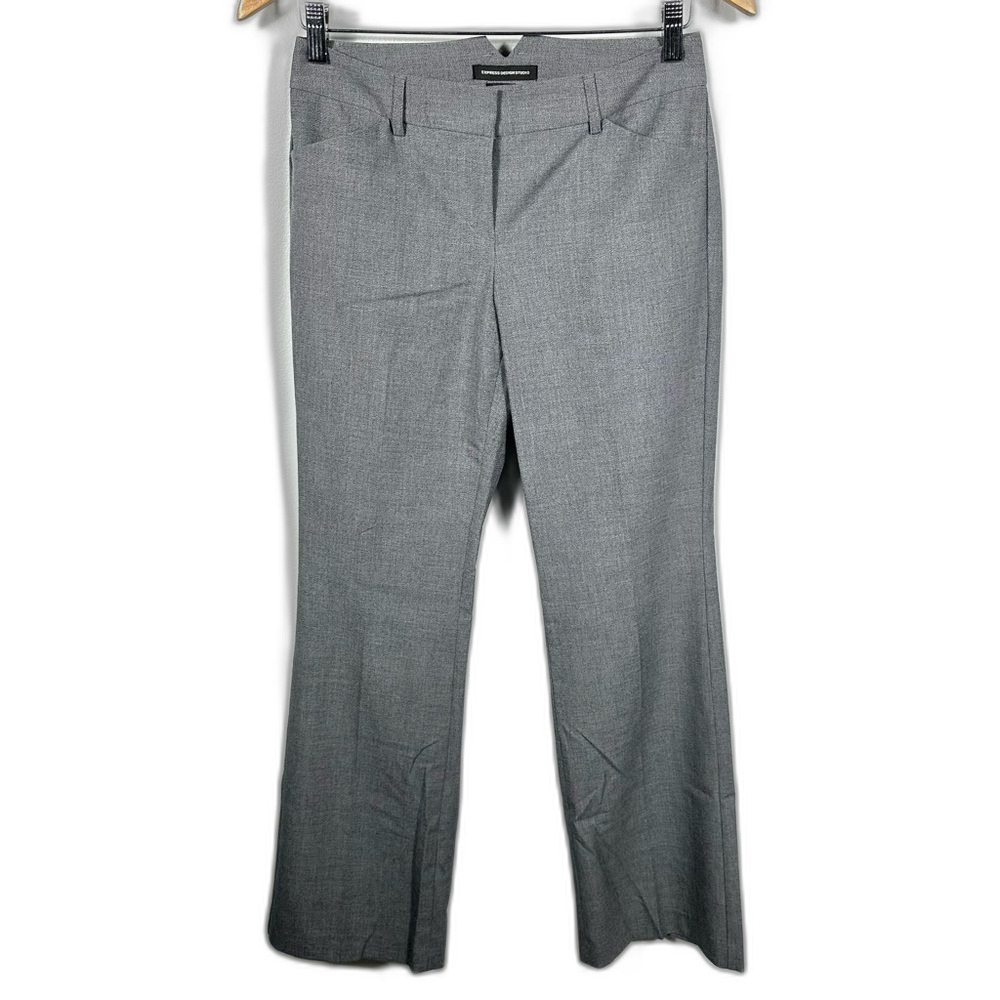 Express Grey Editor Dress Pants Size 0 Professional Office Careerwear Minimalist